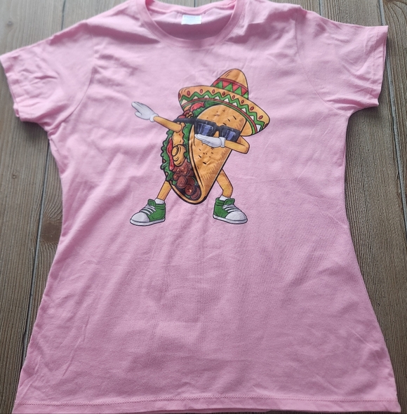 Tops - Pink Taco Graphic T-Shirt